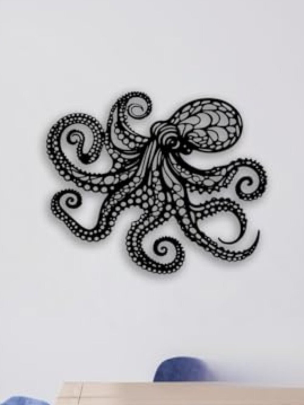 BRAND NEW Octopus Metal Wall Decor - Gothic Nautical Room